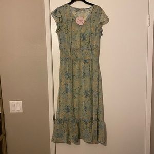 NWT Floral Midi Dress